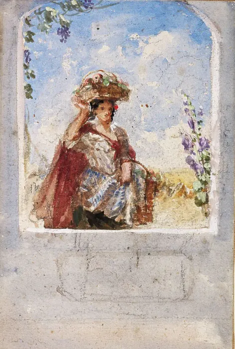 Framed Print : The Four Seasons - Summer, 1849. Creator: David Cox the Elder Framed Print : The Four Seasons - Summer, 1849. Creator: David Cox the Elder