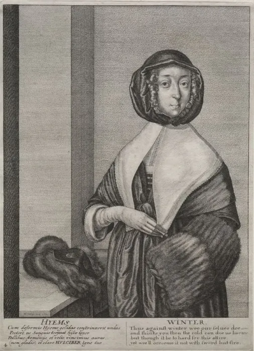 Framed Print : The Four Seasons: Winter, 1641. Creator: Wenceslaus Hollar (Bohemian, 1607-1677) Framed Print : The Four Seasons: Winter, 1641. Creator: Wenceslaus Hollar (Bohemian, 1607-1677)
