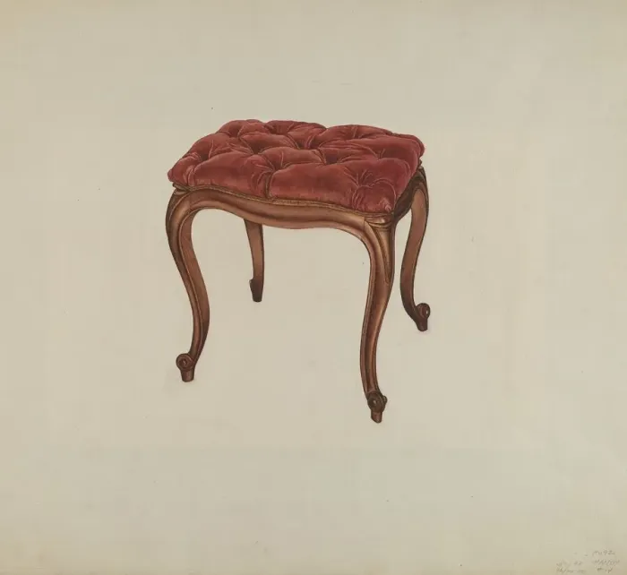 Framed Print : Seat, 1938. Creator: Dorothy Handy Framed Print : Seat, 1938. Creator: Dorothy Handy