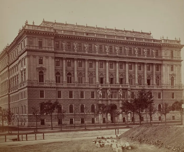 Framed Print : Seat of the General Staff of the Armed Forces - general view, Vienna, around 1890. Creator: Ludwig Niernberger Framed Print : Seat of the General Staff of the Armed Forces - general view, Vienna, around 1890. Creator: Ludwig Niernberger