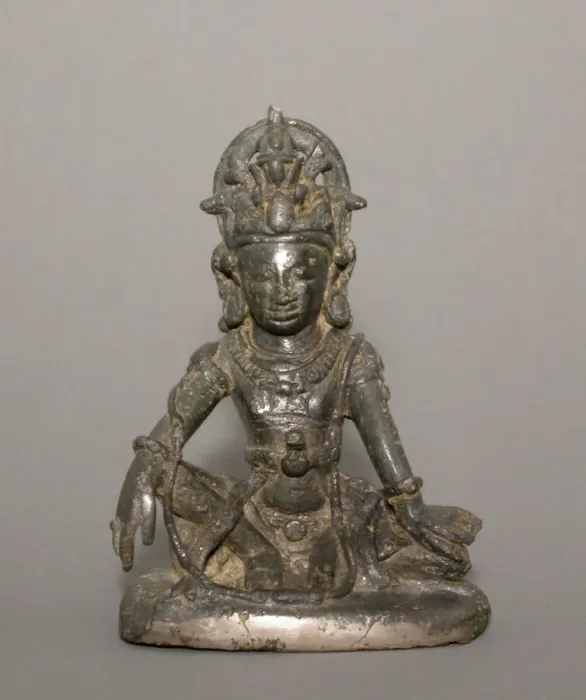 Framed Print : Seated Bodhisattva Maitreya, Pyu period, 7th century. Creator: Unknown Framed Print : Seated Bodhisattva Maitreya, Pyu period, 7th century. Creator: Unknown