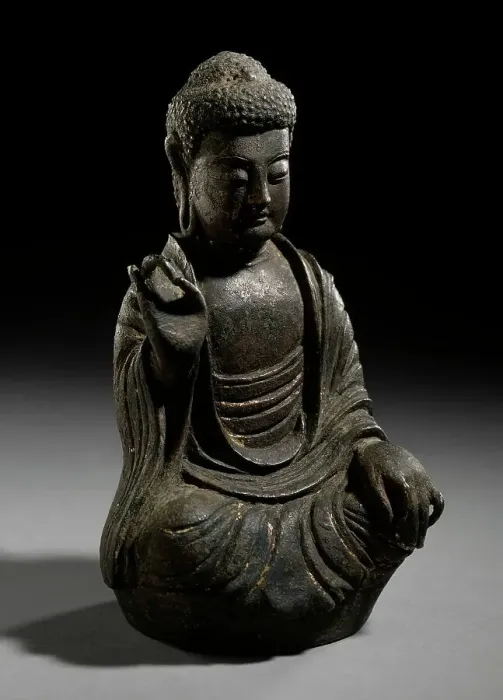 Framed Print : Seated Buddha, 10th-12th century. Creator: Unknown Framed Print : Seated Buddha, 10th-12th century. Creator: Unknown