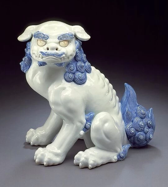 Seated Chinese Lion, Late 19th century. Creator: Unknown