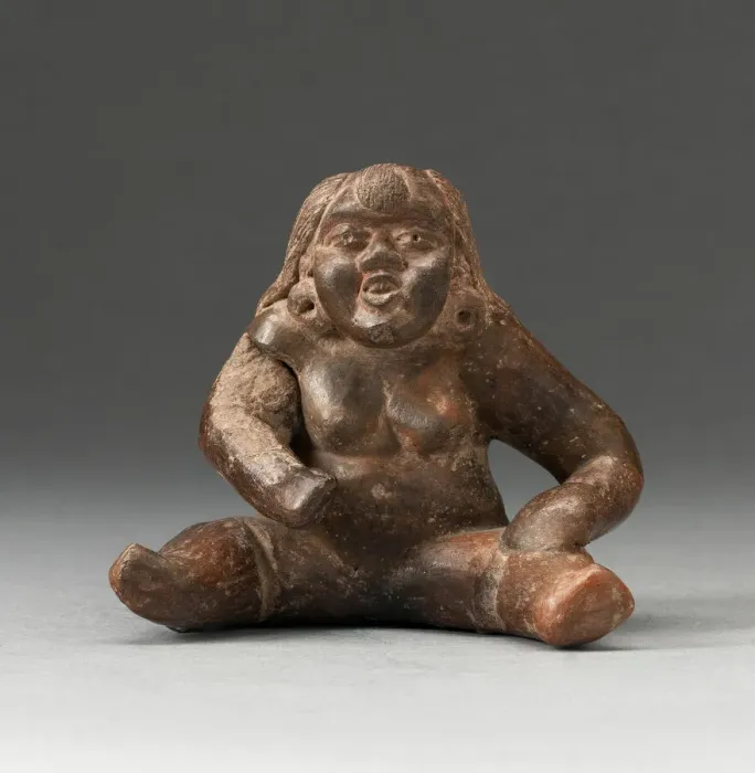 Framed Print : Seated Female Figure, 800 / 400 B. C. Creator: Unknown Framed Print : Seated Female Figure, 800 / 400 B. C. Creator: Unknown