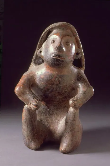 Framed Print : Seated Figure, 200 B.C.-A.D. 500. Creator: Unknown Framed Print : Seated Figure, 200 B.C.-A.D. 500. Creator: Unknown