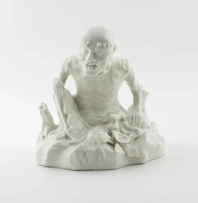 Framed Print : Seated Figure, Saint-Cloud, 1725 / 30. Creator: Saint-Cloud Porcelain Manufactory Framed Print : Seated Figure, Saint-Cloud, 1725 / 30. Creator: Saint-Cloud Porcelain Manufactory