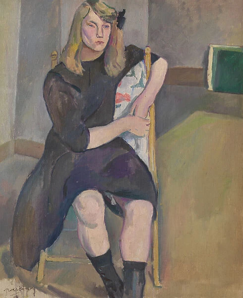 Seated Girl. Artist: Pascin, Jules (1885-1930)