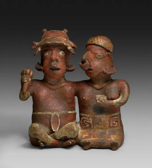 Framed Print : Seated Joined Couple, 200 B. C. / A. D. 300. Creator: Unknown Framed Print : Seated Joined Couple, 200 B. C. / A. D. 300. Creator: Unknown