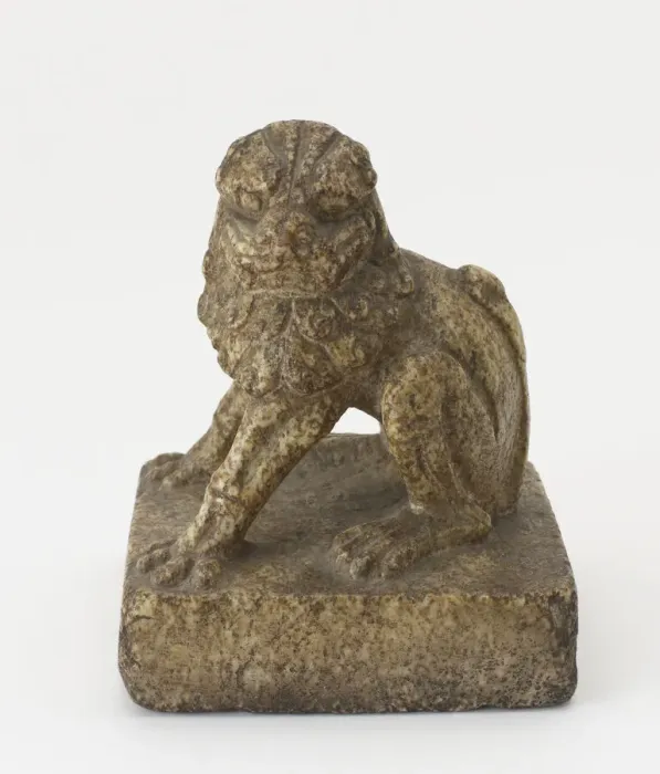 Framed Print : Seated lion, Ming dynasty, 1368-1644. Creator: Unknown Framed Print : Seated lion, Ming dynasty, 1368-1644. Creator: Unknown
