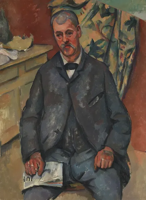 Framed Print : Seated Man, 1898 - 1900. Creator: Paul Cezanne Framed Print : Seated Man, 1898 - 1900. Creator: Paul Cezanne