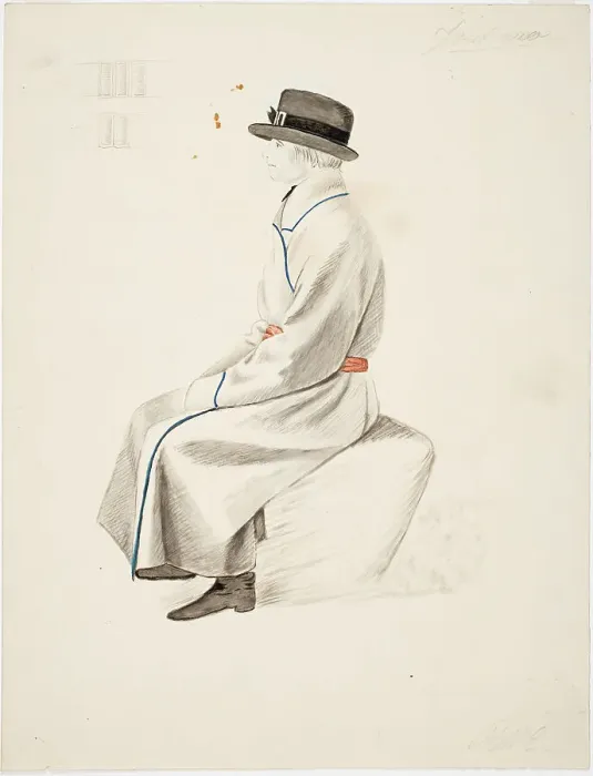 Framed Print : A seated man in national dress. Creator: Robert Wilhelm Ekman Framed Print : A seated man in national dress. Creator: Robert Wilhelm Ekman