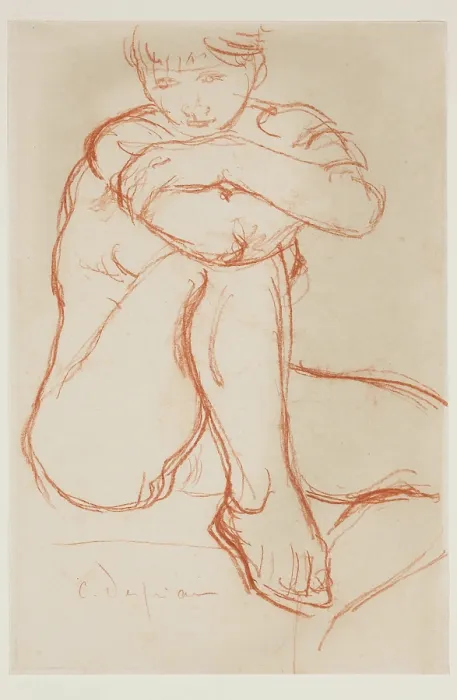 Framed Print : Seated Nude, between 1874 and 1946. Creator: Charles Despiau Framed Print : Seated Nude, between 1874 and 1946. Creator: Charles Despiau