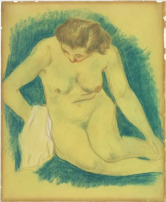 Framed Print : Seated Nude Seen from Above, 1888 / 1889. Creator: Paul Gauguin Framed Print : Seated Nude Seen from Above, 1888 / 1889. Creator: Paul Gauguin
