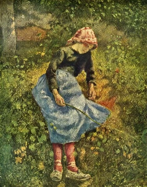 Seated Peasant Woman, 1881, (1939). Creator: Camille Pissarro