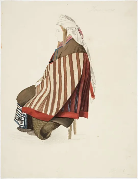 Framed Print : A seated peasant woman from Joutseno. Creator: Robert Wilhelm Ekman Framed Print : A seated peasant woman from Joutseno. Creator: Robert Wilhelm Ekman