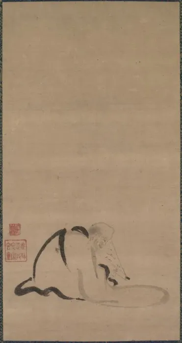 Framed Print : Seated Priest, late 16th-first half of 17th century. Creator: Unknown Framed Print : Seated Priest, late 16th-first half of 17th century. Creator: Unknown