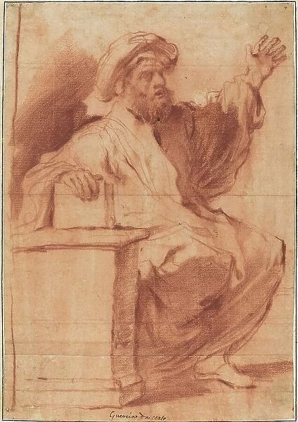 Seated Prophet. Creator: Guercino