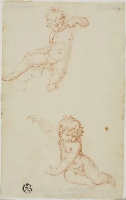 Framed Print : Two Seated Putti, n. d. Creator: Unknown Framed Print : Two Seated Putti, n. d. Creator: Unknown