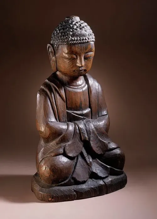 Framed Print : Seated Shakyamuni, 18th-19th century. Creator: Unknown Framed Print : Seated Shakyamuni, 18th-19th century. Creator: Unknown