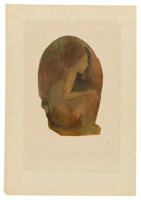 Framed Print : Seated Tahitian Youth, 1894 / 1903. Creator: Paul Gauguin Framed Print : Seated Tahitian Youth, 1894 / 1903. Creator: Paul Gauguin