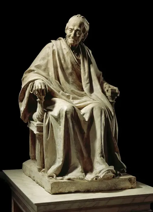 Framed Print : Seated Voltaire (image 1 of 6), between c.1779 and c.1795. Creator: Jean-Antoine Houdon Framed Print : Seated Voltaire (image 1 of 6), between c.1779 and c.1795. Creator: Jean-Antoine Houdon