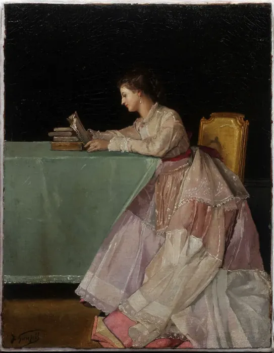 Framed Print : Seated Woman. Artist: Goupil, Jules Adolphe (1839-1883) Framed Print : Seated Woman. Artist: Goupil, Jules Adolphe (1839-1883)