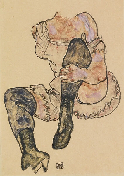 Seated Woman with Bent Left Leg (Torso), c. 1917