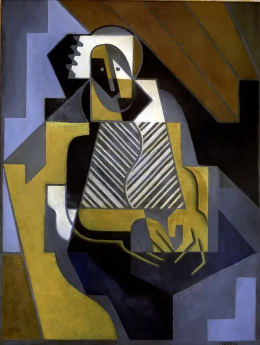 Framed Print : Seated Woman by Juan Gris Framed Print : Seated Woman by Juan Gris