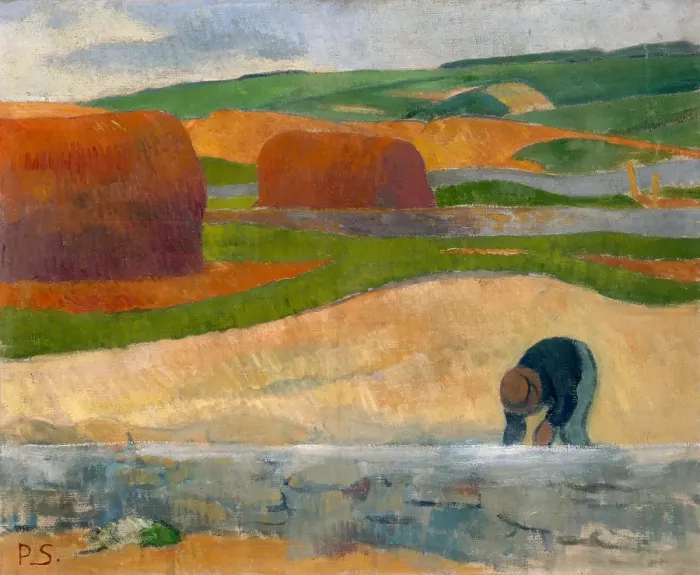 Framed Print : Seaweed Gatherer, about 1890. Creator: Paul Serusier