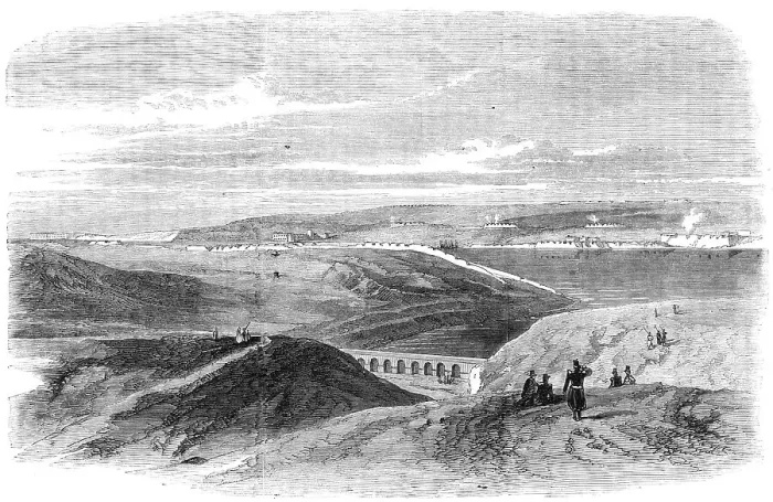 Framed Print : Sebastopol - North Side - sketched by J. A. Crowe, 1856. Creator: J. A. Crowe Framed Print : Sebastopol - North Side - sketched by J. A. Crowe, 1856. Creator: J. A. Crowe