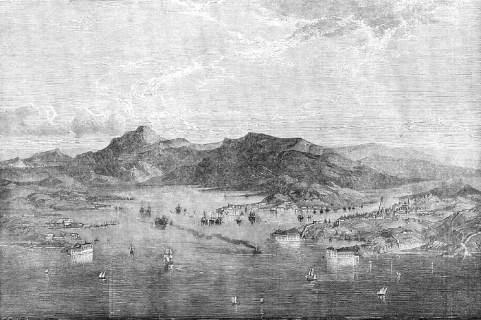 Framed Print : Sebastopol - from an original drawing, 1854. Creator: Edmund Evans Framed Print : Sebastopol - from an original drawing, 1854. Creator: Edmund Evans