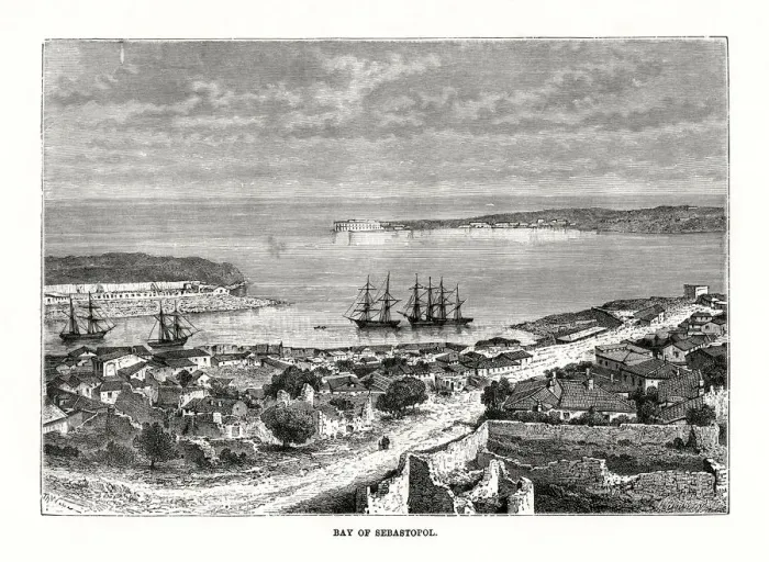 Framed Print : Sebastopol, Ukraine, 1879 Framed Print : Sebastopol, Ukraine, 1879