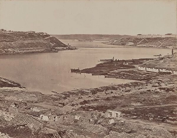 Sebastopol, View of Harbor, 1855-1856. Creator: James Robertson