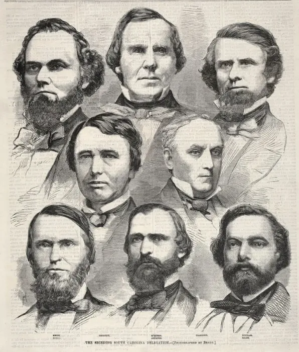 Framed Print : The Seceding South Carolina Delegation, 1860. Creator: Winslow Homer (American, 1836-1910) Framed Print : The Seceding South Carolina Delegation, 1860. Creator: Winslow Homer (American, 1836-1910)