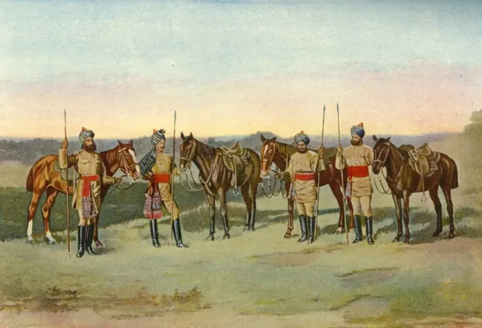 Framed Print : The Second Bengal Lancers, 1901. Creator: Unknown Framed Print : The Second Bengal Lancers, 1901. Creator: Unknown