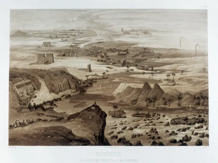 Framed Print : From the Second Cataract to the Mediterranean, Egypt, 1841. Artist: Himely Framed Print : From the Second Cataract to the Mediterranean, Egypt, 1841. Artist: Himely