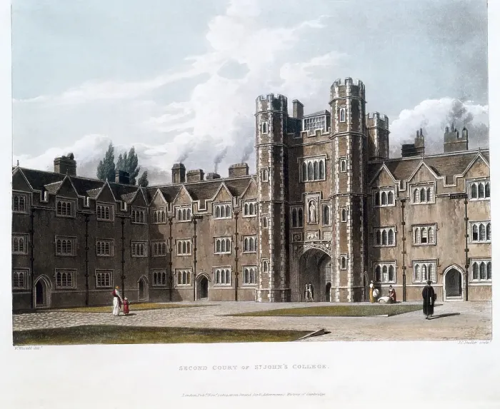Framed Print : Second Court of St Johns College, Cambridge University, 1814. Creator: Joseph Constantine Stadler Framed Print : Second Court of St Johns College, Cambridge University, 1814. Creator: Joseph Constantine Stadler