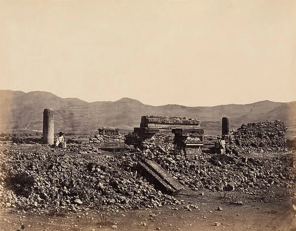 Second Palace at Mitla, Mexico. February 1860. Creator: Desire Charnay