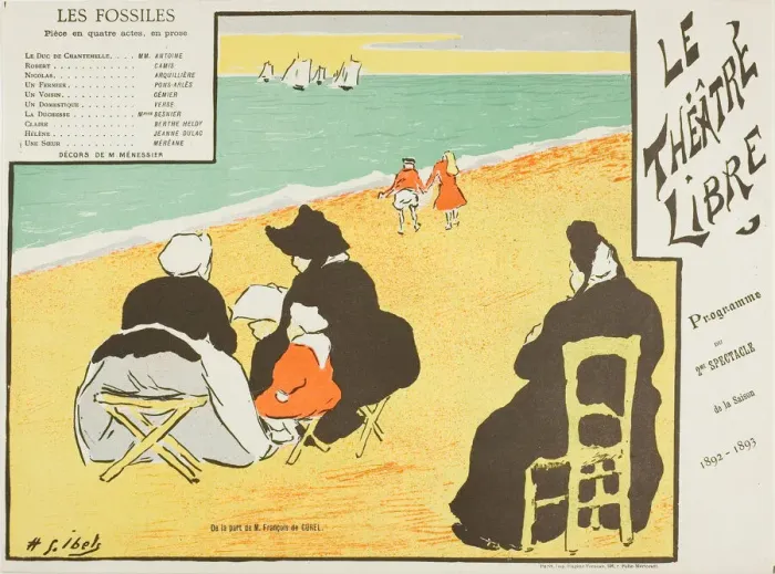 Framed Print : Second Performance: Les Fossiles, for Le Theatre Libre, 1892-93. Creator: Henri-Gabriel Ibels Framed Print : Second Performance: Les Fossiles, for Le Theatre Libre, 1892-93. Creator: Henri-Gabriel Ibels
