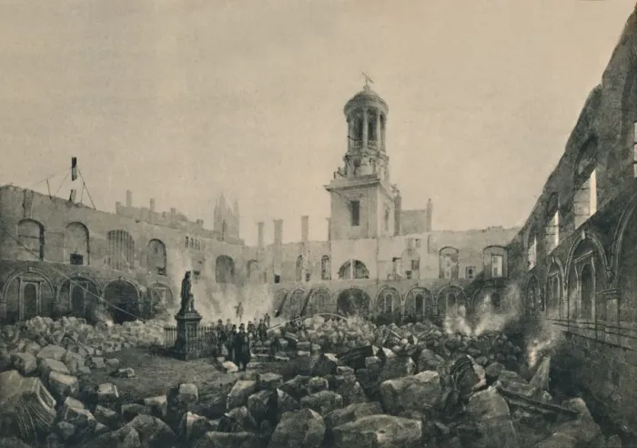 Framed Print : The Second Royal Exchange After The Fire in 1838, (1928) Framed Print : The Second Royal Exchange After The Fire in 1838, (1928)