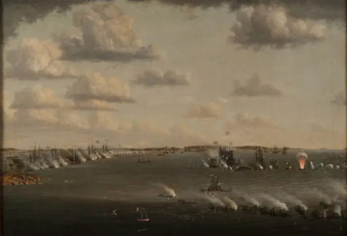 Framed Print : Second Russo-Swedish Battle of Svensksund on 10 July 1790, 1792 Framed Print : Second Russo-Swedish Battle of Svensksund on 10 July 1790, 1792