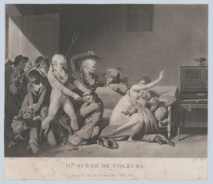 Framed Print : Second Scene of Thieves, ca. 1805. Creator: Gror Framed Print : Second Scene of Thieves, ca. 1805. Creator: Gror