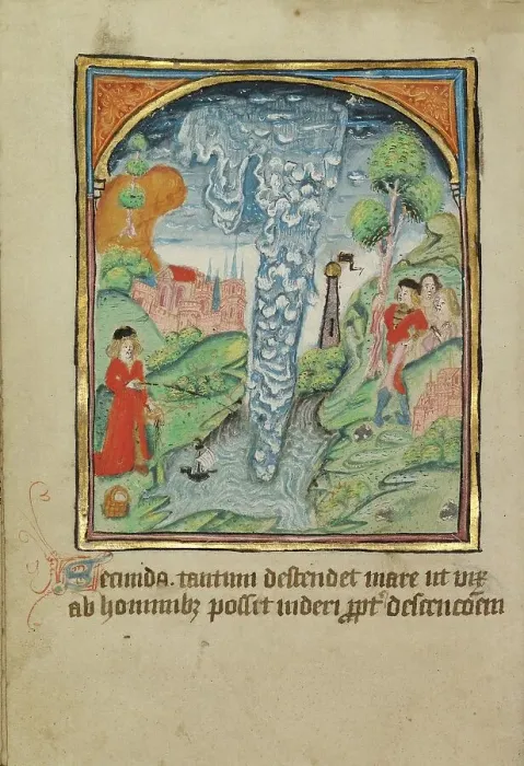 Framed Print : The Second Sign before the Day of Judgment; Illustrated Vita Christi... about 1480-1490. Creator: Unknown Framed Print : The Second Sign before the Day of Judgment; Illustrated Vita Christi... about 1480-1490. Creator: Unknown