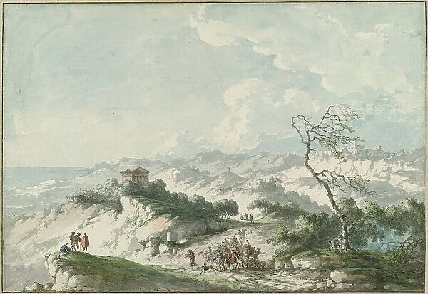 Second View of the Agrigento Countryside, 1778. Creator: Claude Louis Chatelet
