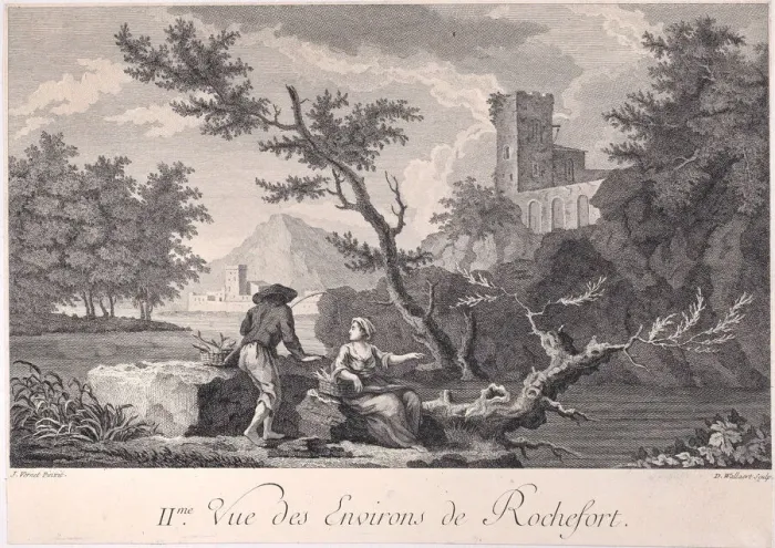 Framed Print : Second View of the Surroundings of Rochefort, ca. 1750-1800. Creator: D Wallaert Framed Print : Second View of the Surroundings of Rochefort, ca. 1750-1800. Creator: D Wallaert