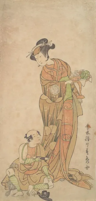 Framed Print : The Second Yamashita Kinsaku in the Role of Shigenoi, summer, 1772. Creator: Shunsho Framed Print : The Second Yamashita Kinsaku in the Role of Shigenoi, summer, 1772. Creator: Shunsho