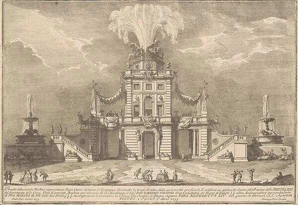 The Seconda Macchina for the Chinea of 1755: A Royal Hunting Lodge, 1755