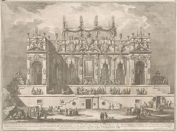 The Seconda Macchina for the Chinea of 1764: A Magnificent Gallery Illuminated at Night