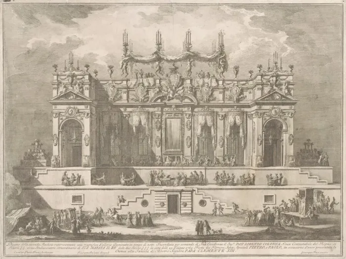 Framed Print : The Seconda Macchina for the Chinea of 1764: A Magnificent Gallery Illuminated at Night Framed Print : The Seconda Macchina for the Chinea of 1764: A Magnificent Gallery Illuminated at Night