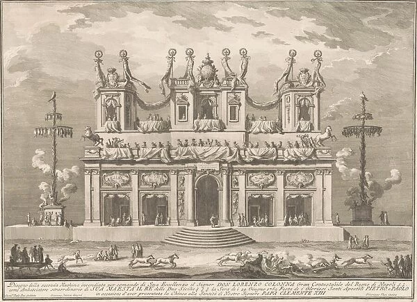 The Seconda Macchina for the Chinea of 1765: A Decorated Building with Cockaigne Poles